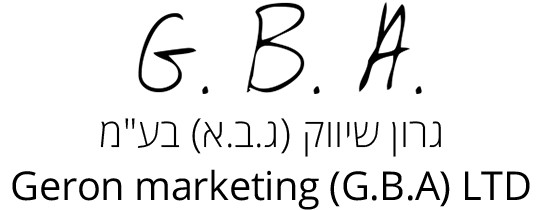 לוגו גרון שיווק עם רקע